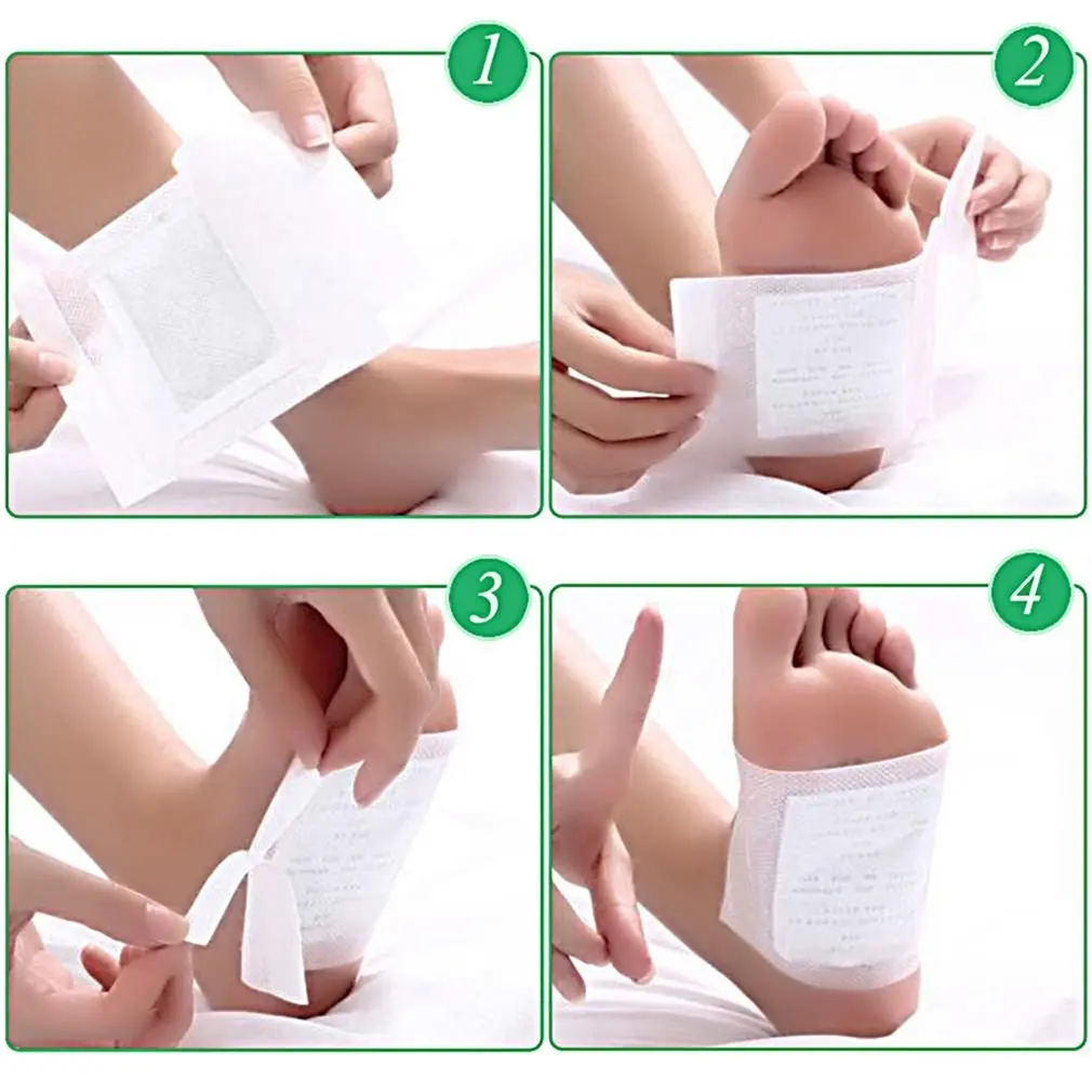 10pcs Adhesives Detox Foot Patches Natural plant quintessence kits Improve Sleep Beauty Slimming Feet Patch Pads 3