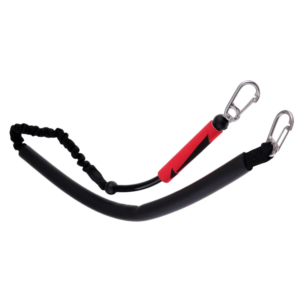 

Kitesurfing Kiteboarding Slider Release Kite Leash Bungee Rope, Attached with 2 Spring Snap Clips - High Strength & Durable