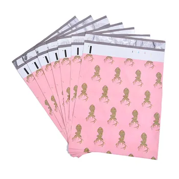 

10pcs Plastic Mailing Envelope Bag Pink Courier Bag Cartoon Anime Poly Mailers Self Seal
