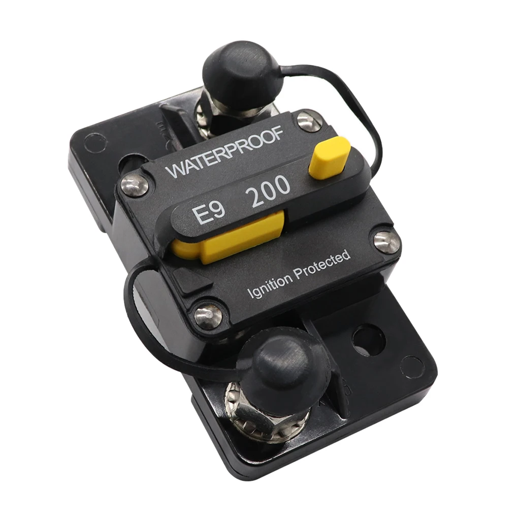 Surface-Mount Circuit Breakers with Manual Reset, 200Amp 12-24V DC