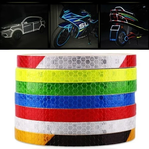 Tape Luminous car sticker Night Safety Strips Reflective Rim Stripe Wheel 