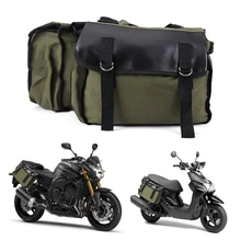 Motocicleta Vintage bolsa de sillín doble equipaje de alta calidad Rack bolsa mochila lateral bolsa de embalaje de alta capacidad