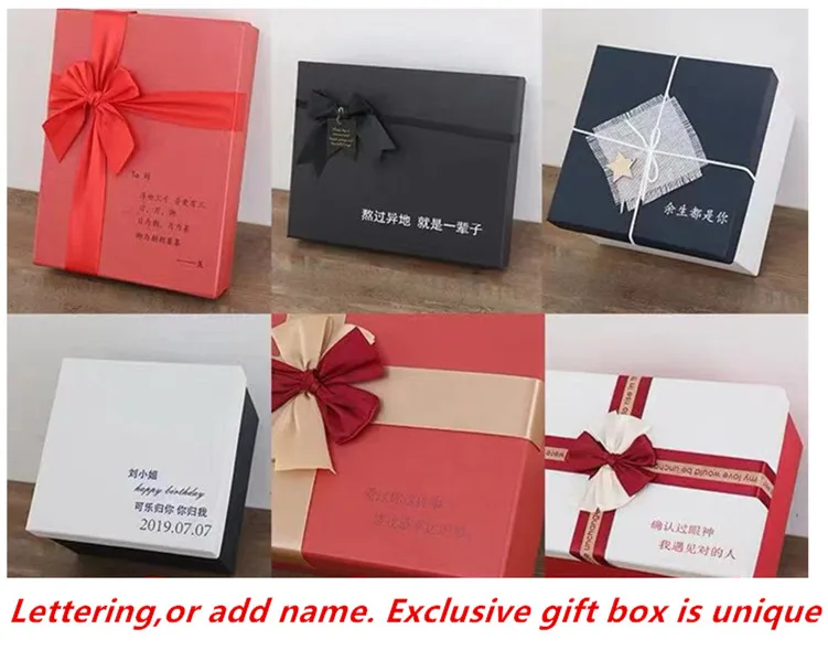 Подарочная коробка может быть добавлена с надписью, чтобы настроить Рождественский уникальный и уникальный костюм упаковка подарочная коробка