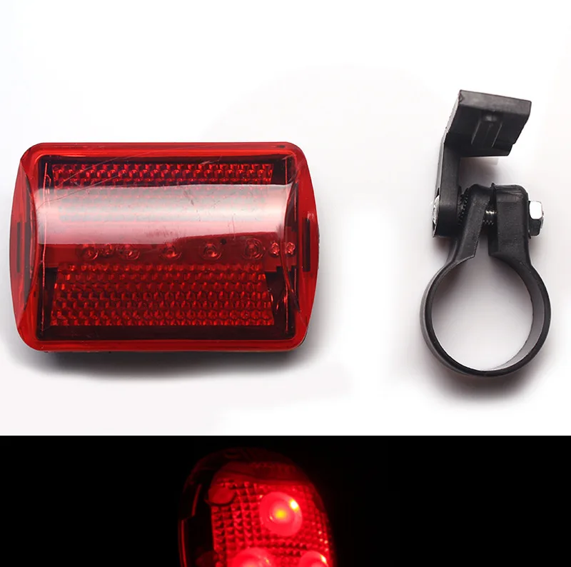 Велосипедные задние фонари 5led безопасные Предупреждение задние фары горного велосипеда с фиксированной передачей аксессуары оборудование для верховой езды