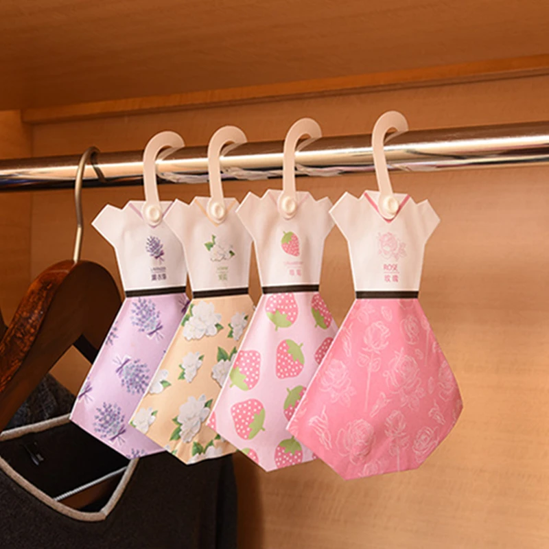 

1 Pcs Hangable Car Refreshing Scent Bag Ocean Wardrobe Sachet Air Fresh 9 Kinds Smell Natural Incense Lily drawer Cute skirt