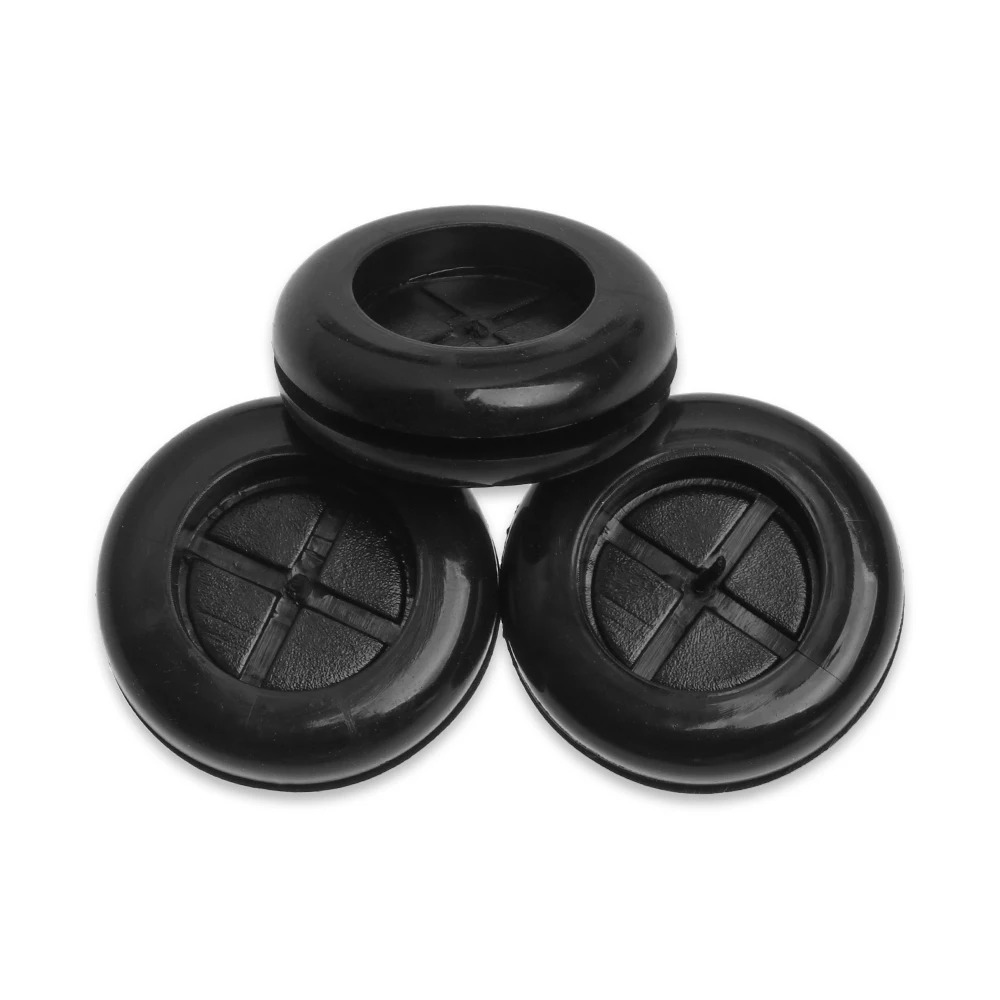 Grommet Protective coil Double-sided Black Rubber Firewall Hole Plug Retaining Ring Parts Car Electrical Wire Gasket Kit 50pcs