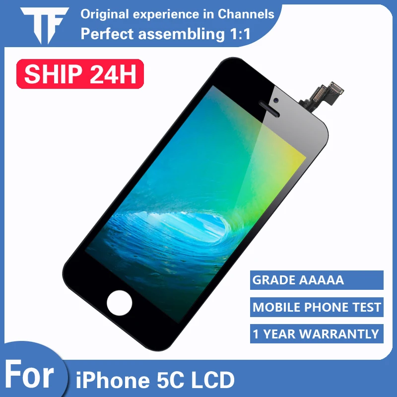 

AAAA +++ level For iPhone 5C LCD display 'touch screen digitizer component. No dead angle pixels + Freebies + Toolkit