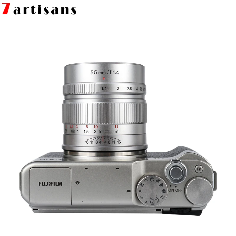 Объектив для фотоаппарата 7artisans 55 мм F1.4 подходит Canon EOS M Fuji|camera lens|lens cameralens for canon |
