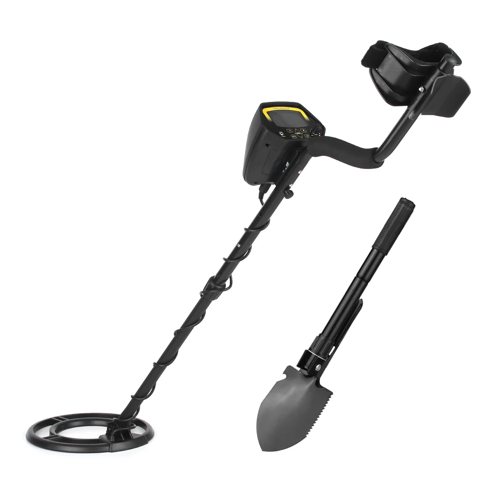 

LCD underwater Metal Detector underground Gold Detector Gold Digger Treasure Hunter + Adjustable Search Coil Folding Shovel