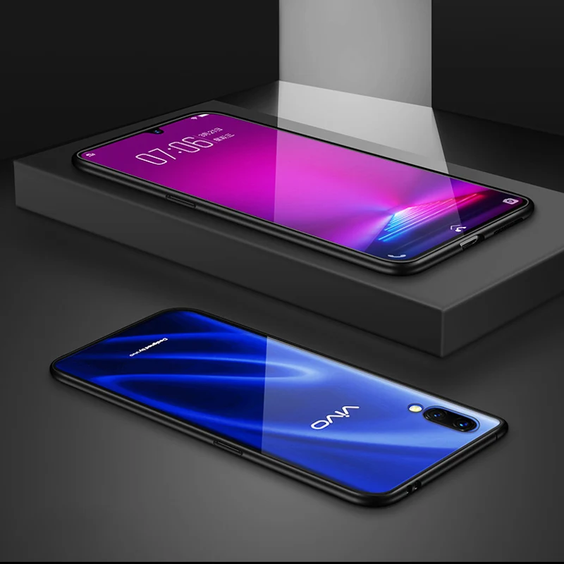 360 полный защитный Магнитный чехол для Vivo Z5X IQOO NEO ЧЕХОЛ ДЛЯ Vivo V17 Neo S1 V15 V17 Z1 Pro V9 X21 UD X23 Y17 Nex A 2 чехла - Цвет: Black