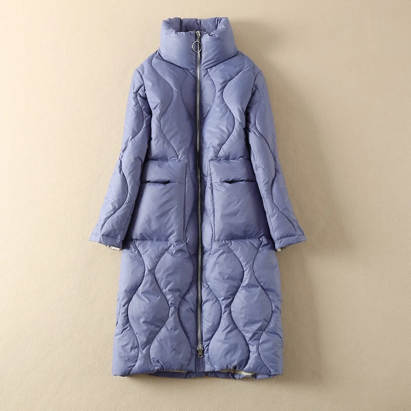 Fitaylor Winter White Duck Down Long Jacket Women