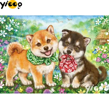 

Full Square/Round drill diamond Painting Akita dog 5D DIY diamond embroidery Rhinestones mosaic Decoration BX1081
