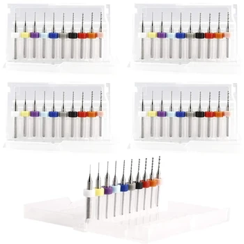 

50Pcs PCB Drill Bits Set Carbide Mini Drill Bits for Print Circuit Board Stone Dremel Jewelry CNC Engraving, 0.3-1.2mm