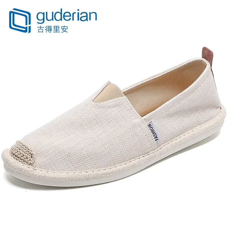 Ceny GUDERIAN nowych mężczyzna buty rybackie oddychające brezentowych butów mężczyźni Slip On przypadkowi płaskie buty mężczyźni Sneakers espadryle Calzado Hombre