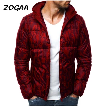 

ZOGAA Winter Men Warm Cotton Coa Long Sleeve Stand Collar Soft Warm Jacket Casual Zipper Windproof Slim Male Pullovers Overcoat