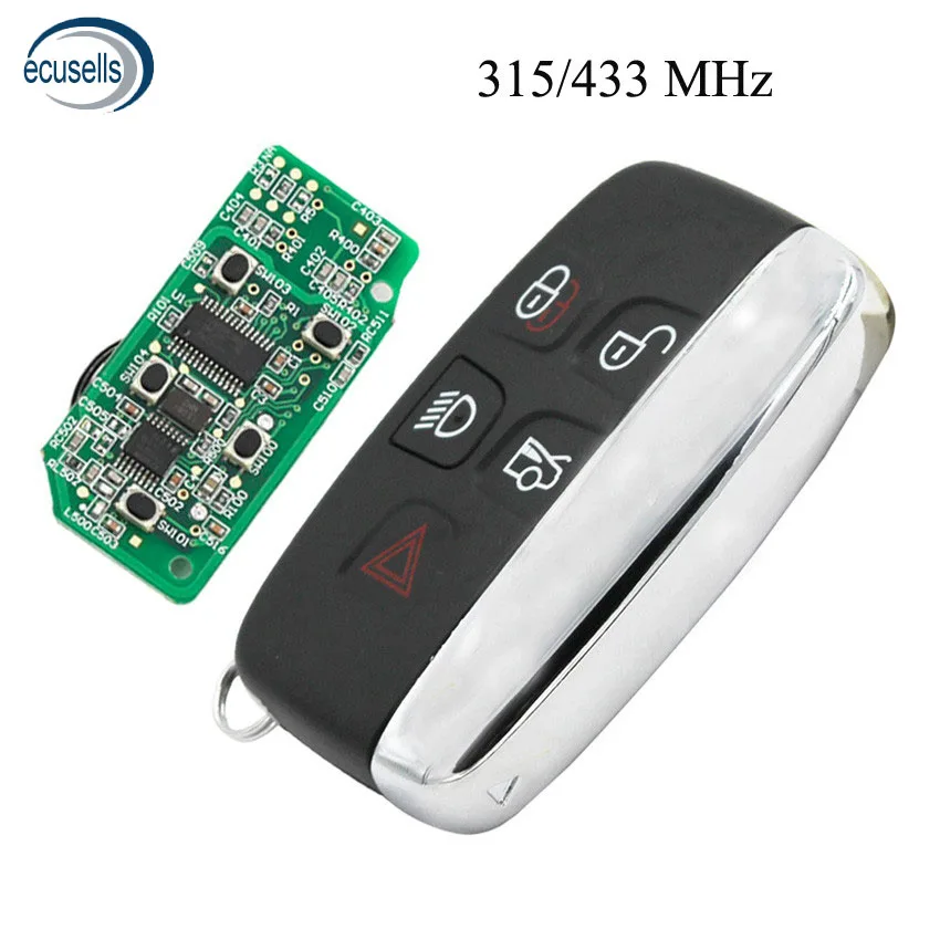 Совершенно 5/4+ 1 кнопки дистанционного управления брелок для Land Rover Discovery freelander Smart Key 315 МГц/433 МГц