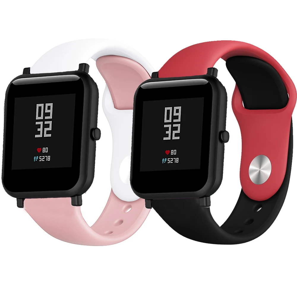 Сменный силиконовый ремень для Amazfit Bip Молодежный Браслет Для Xiaomi Amazfit GTS спортивный ремешок 20 мм ремешок аксессуары