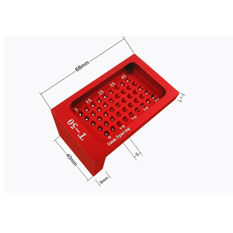 T50 T-50 измерительный инструмент T-type Scribe Mark измерительный инструмент Деревообработка Трассировка маркировка линейка алюминиевый сплав Крест-калибровка линейка - Color: T50