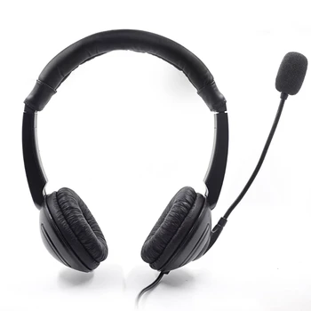

Telephone Traffic Headset USB Noise Cancelling Headset Gaming Computer Learning Headphone Adjustable Microphone Volume