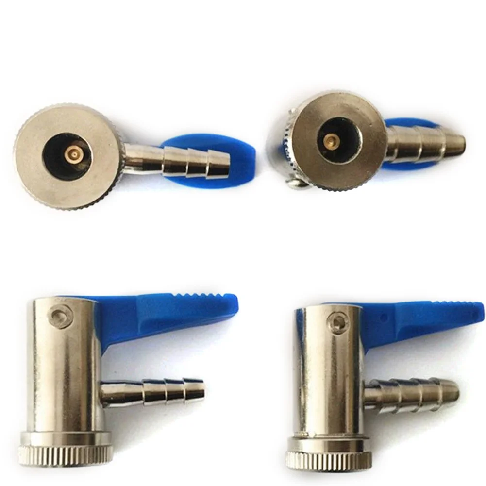 6mm 8mm Iron Car Nickel Plating Inflator Chuck Connector Tire Bike Airline Clip On