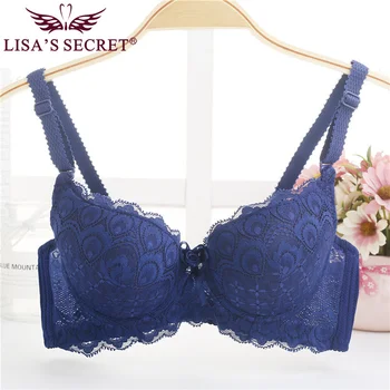 

Women Bras Girls Sexy Lace Bra Push Up Underwire Brassiere Plunge Underwear Comfy Bra Girl Bust Soft Cup AB 2019 Fashion Design
