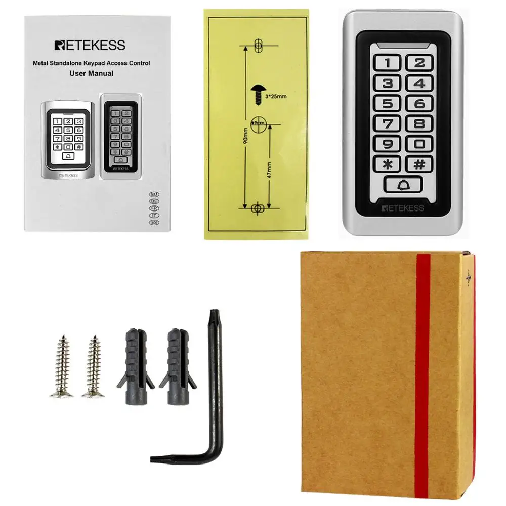 2 шт. водонепроницаемые чехлы для домофона 2000 пользователей|door access|rfid access control