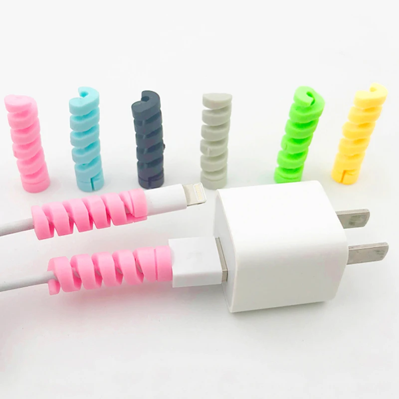 4 pc Protector Phone Data line Sleeve Earphone Protection Wire Breakage ...