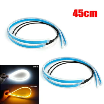 

2pcs Light Strips 45CM Auto Lamps Car Headlight Strip Light Turn Signal