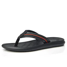 Summer Genuine Leather Flip-flops Sandals Split Toe Sandals Men's Casual Men Slippers