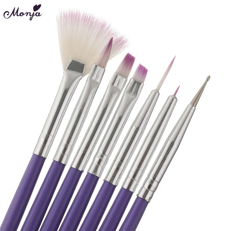 

Nail Art Brush Pen Dotting Painting Drawing Fan Line Builder Design Polish Gel UV Tips Decoration Manicure Tools Nail Art Tools