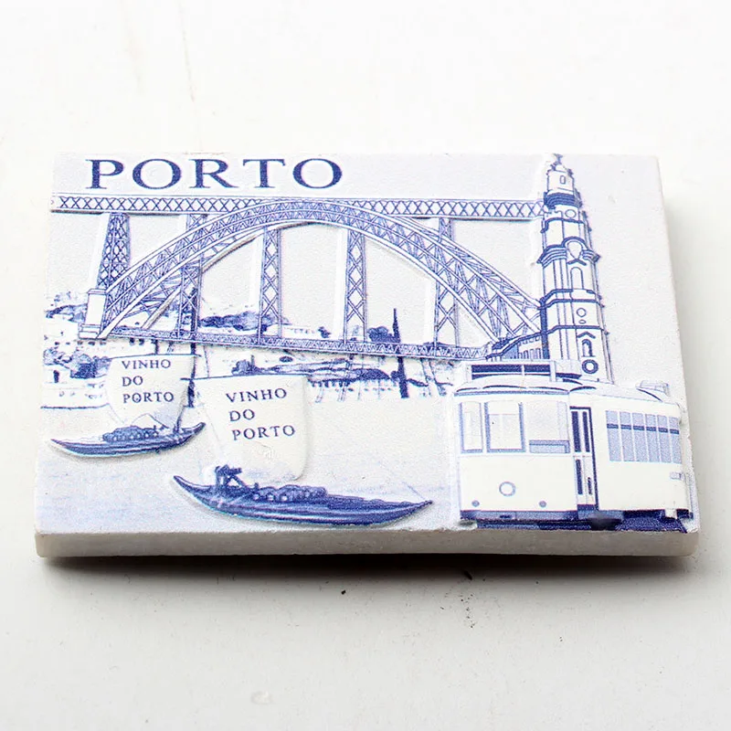 Португалия Порто мост дизайн смолы магниты на холодильник наклейки 3d холодильник магнит наклейки путешествия сувениры украшения дома - Цвет: 1094