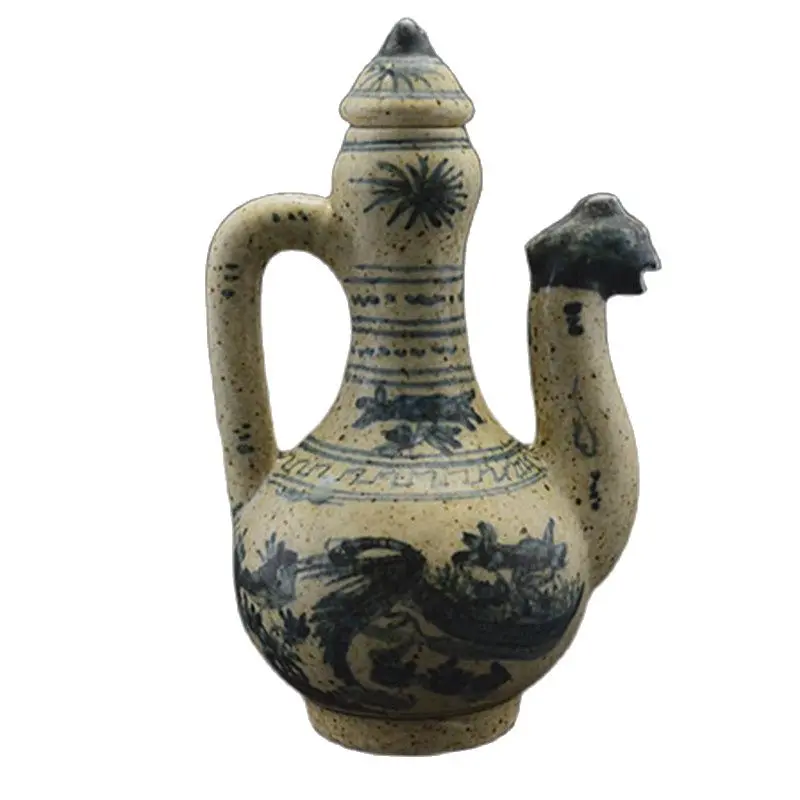 

Ming blue and white Jitou pot antique old antique porcelain collection handmade ornaments classical decor
