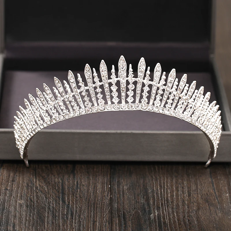 Diadema Sposa Con Strass - Copricapo Elegante Per Matrimonio, Feste E Compleanni - Foto 5