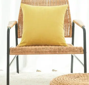 

Minimalist Cotton and Linen Texture, Plain Color Pillowcase, Solid Color Fabric Sofa Cushion Cover