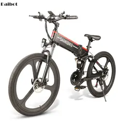 Мощный электрический велосипед 2 колеса электрические велосипеды 21 Скорость 35 км/ч 48V 350W складной электрический скутер со съемной Батарея
