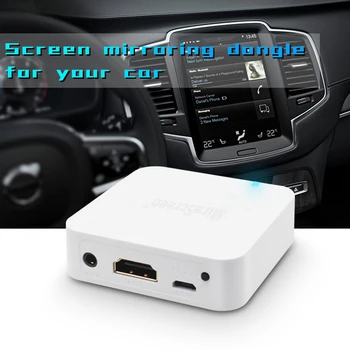 

AV HDMI Dual Port Car WiFi Wireless Display Box Screen Mirroring Device for Screen TV Projector Monitor Mobile Phone Tablet