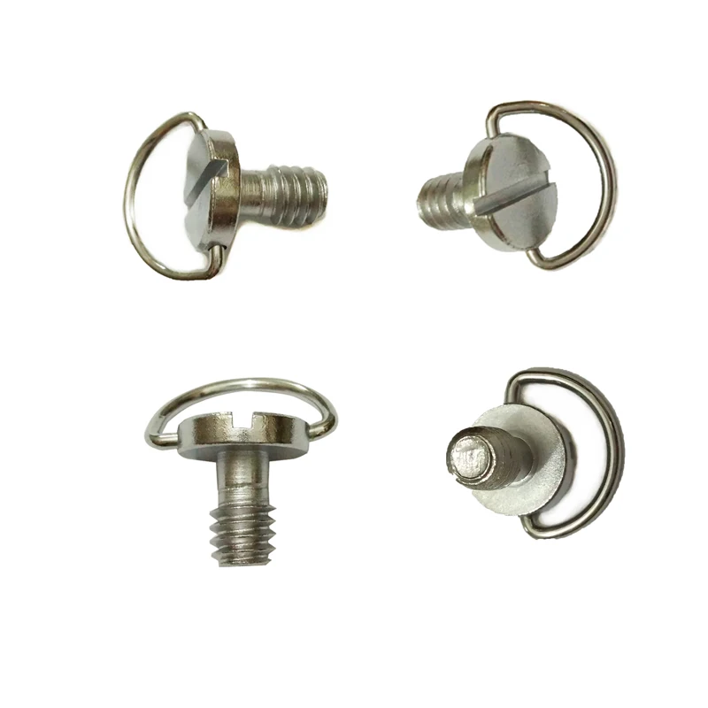 2/5/10pcs 1/4" D-Ring Camera Screws for DSLR Camera Tripod Quick Release Plate