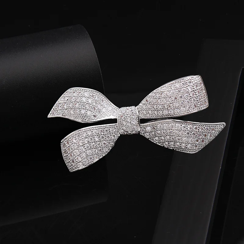 

Korean-style Top Grade Brooch Micro Zircon Coat Suit Pearl Corsage New Style Flower Brooch