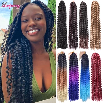 Lovepancy Single Passion Twist Spring Twist Crochet Hair Synthetic Braiding Hair Extensions Hook Braids Hair For African Woman 1