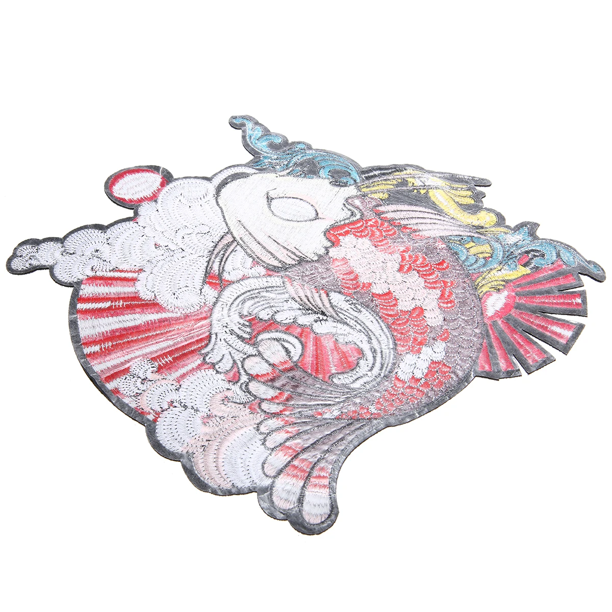 1 шт. 27*27 см Koi Fish вышитая нашивка японская Koi одежда для рыбалки аппликация патч шитье ремесло поставки одежды модные украшения