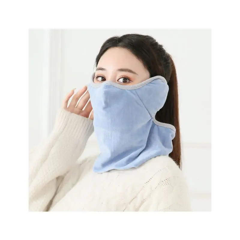 Унисекс зимний теплый шарф с защитой от холода, маска для защиты ушей, шарф для шеи