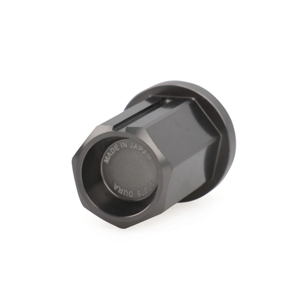 Alloy Aluminum 7075-T6 19HEX Rays Wheel Nuts Lug Nuts M12x1.5 M12x1.25 Length 42mm With 7 Side Lock Anti Theft Security Key