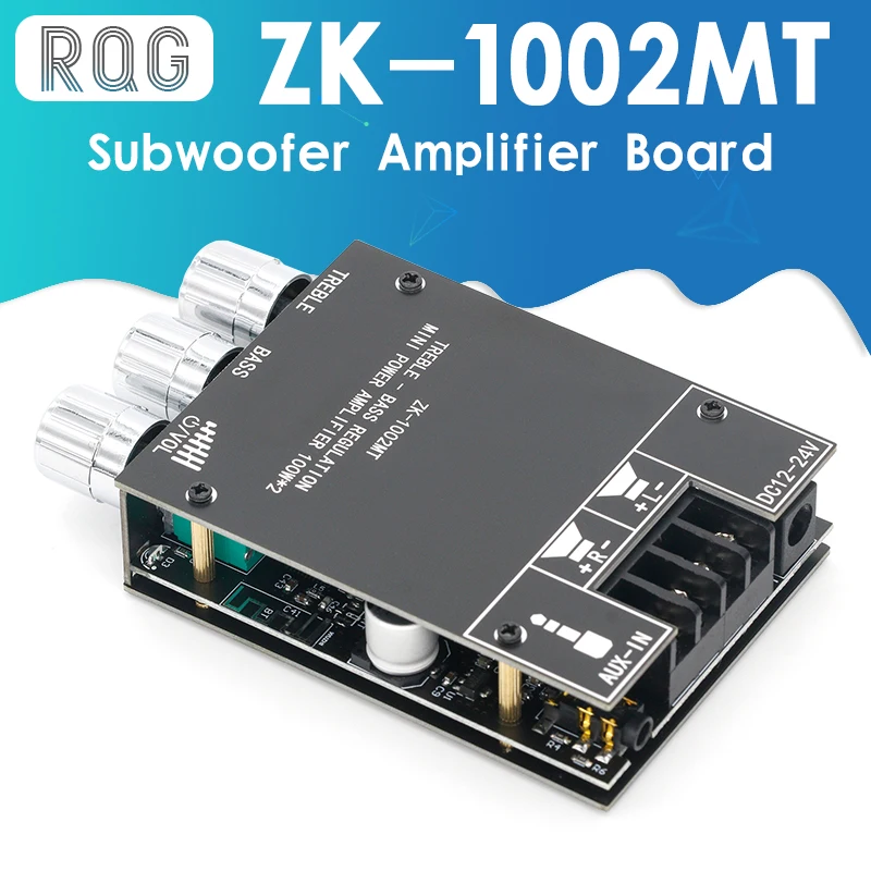 ZK-1002T TPA3116D2 Bluetooth 5 0 панель усилителя сабвуфера 2*100 Вт 2 каналов Высокая мощность