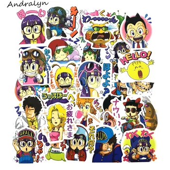 

40 Pcs/Set Arale Cartoon style album Stickers For Refrigerator Ski Motorcycle Luggage Skate Laptop Car For Children Stickers