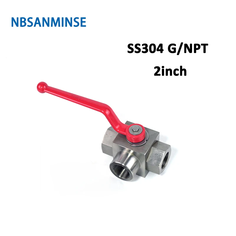 NBSANMINSE нержавеющая сталь 304 KHB3K NPT G2 шаровой клапан высокого давления 31,5 МПа антикоррозийный дизайн Инженерная промышленность применение