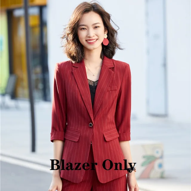 Fashion Casual Black Blazer Women 