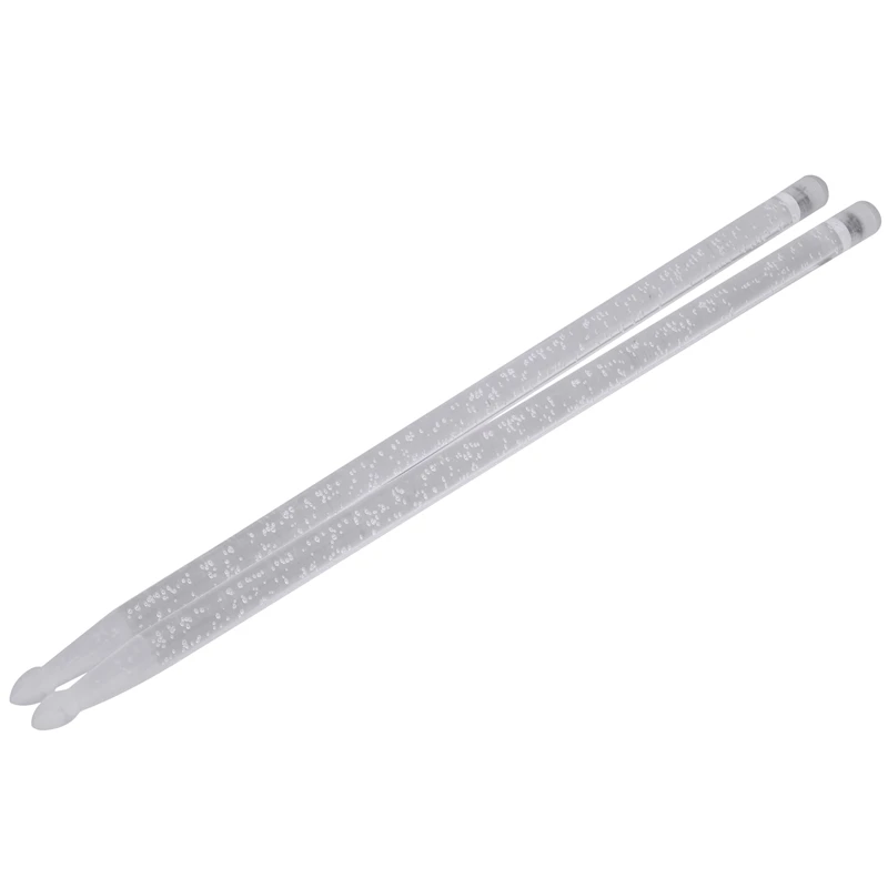 Bubble Lighting LED Drum Stick 5a Acrylic Drumsticks Luminous in the Dark Stage Jazz Drumsticks Special Performance,Green Color
