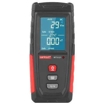 

WT3121 Handheld Digital LCD EMF Meter Electromagnetic Radiation Tester Electric Field Magnetic Field Dosimeter Detector