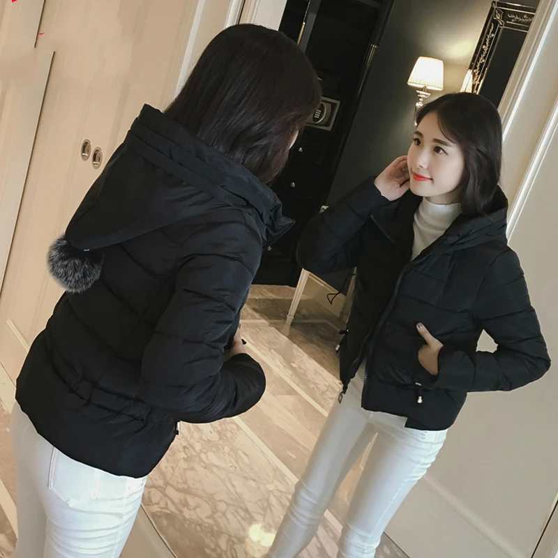 

2023 короткие зимние парки, куртка, Женская Толстая хлопковая пуховая одежда с капюшоном, корейское женское теплое пальто, топы, Chaqueta Mujer LWL823