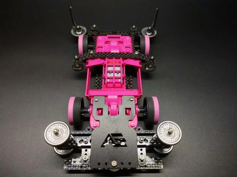 1 компл. Розовый Tamiya мини 4WD модель автомобиля с MSL/MS-L шасси внутри подвеска Весна передние/задние пластины тормоза